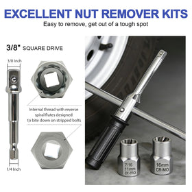 CRENGYBL spiral screw extractors grip deeper as resistance increases