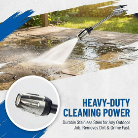 CREPE Aquoxis spray nozzle assembly showing versatile hose attachment for gardening