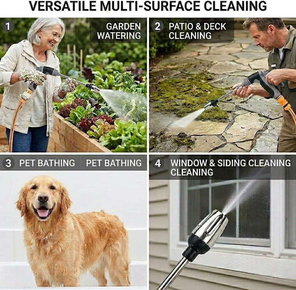 CREPE Aquoxis three spray modes cater to washing, rinsing, and foaming tasks