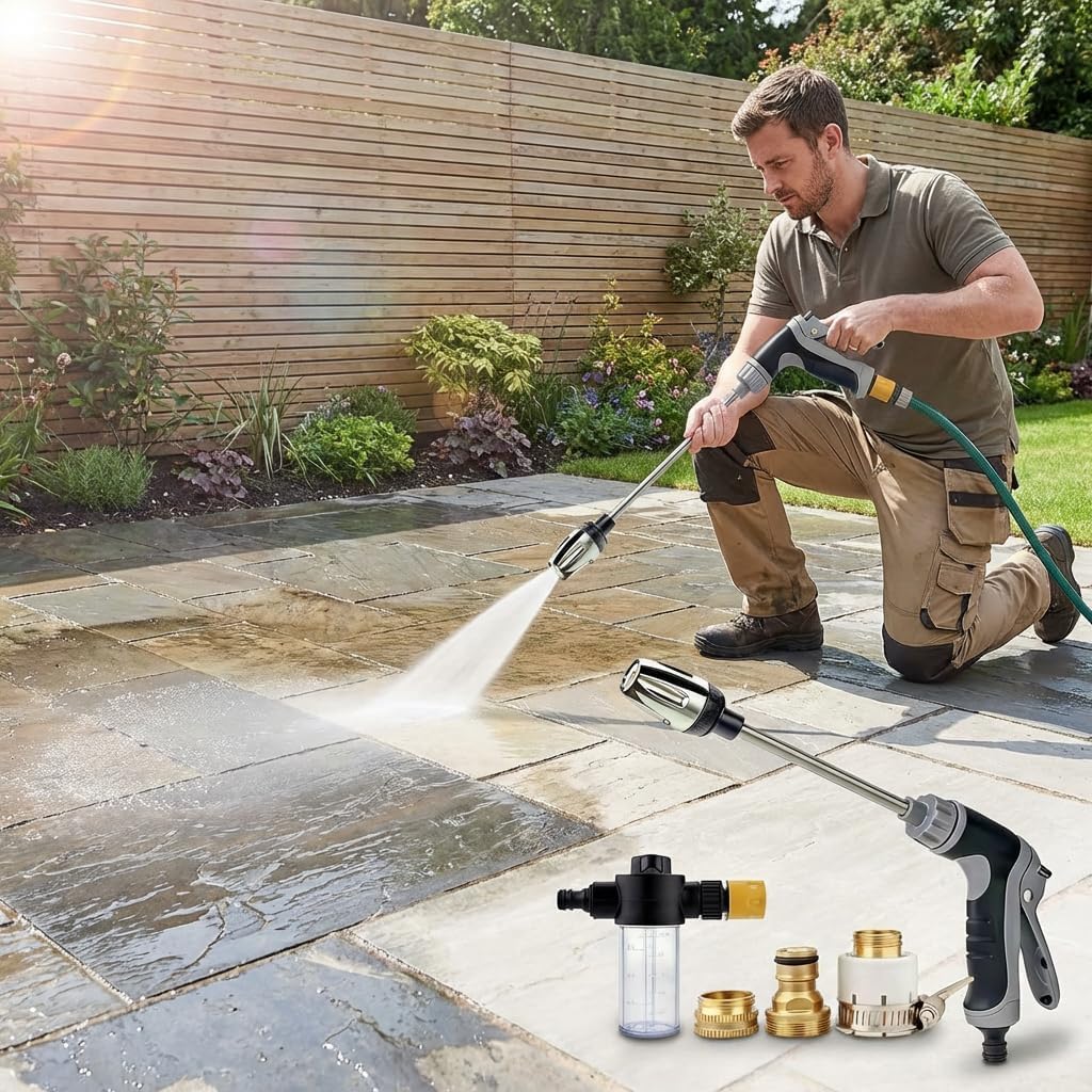 CREPE Aquoxis universal hose connector enables quick setup with any garden hose