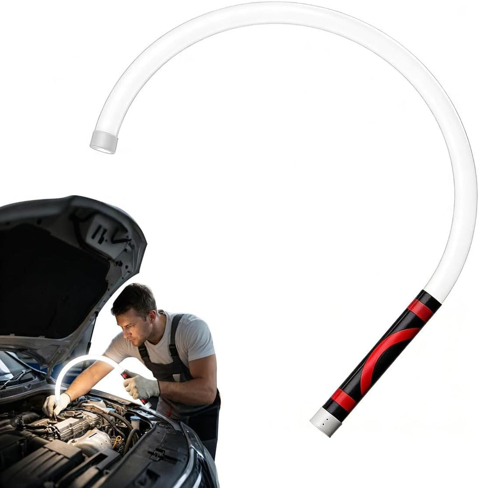 CREPE bendable LED flashlight 27in showing reach into engine bays for versatile lighting