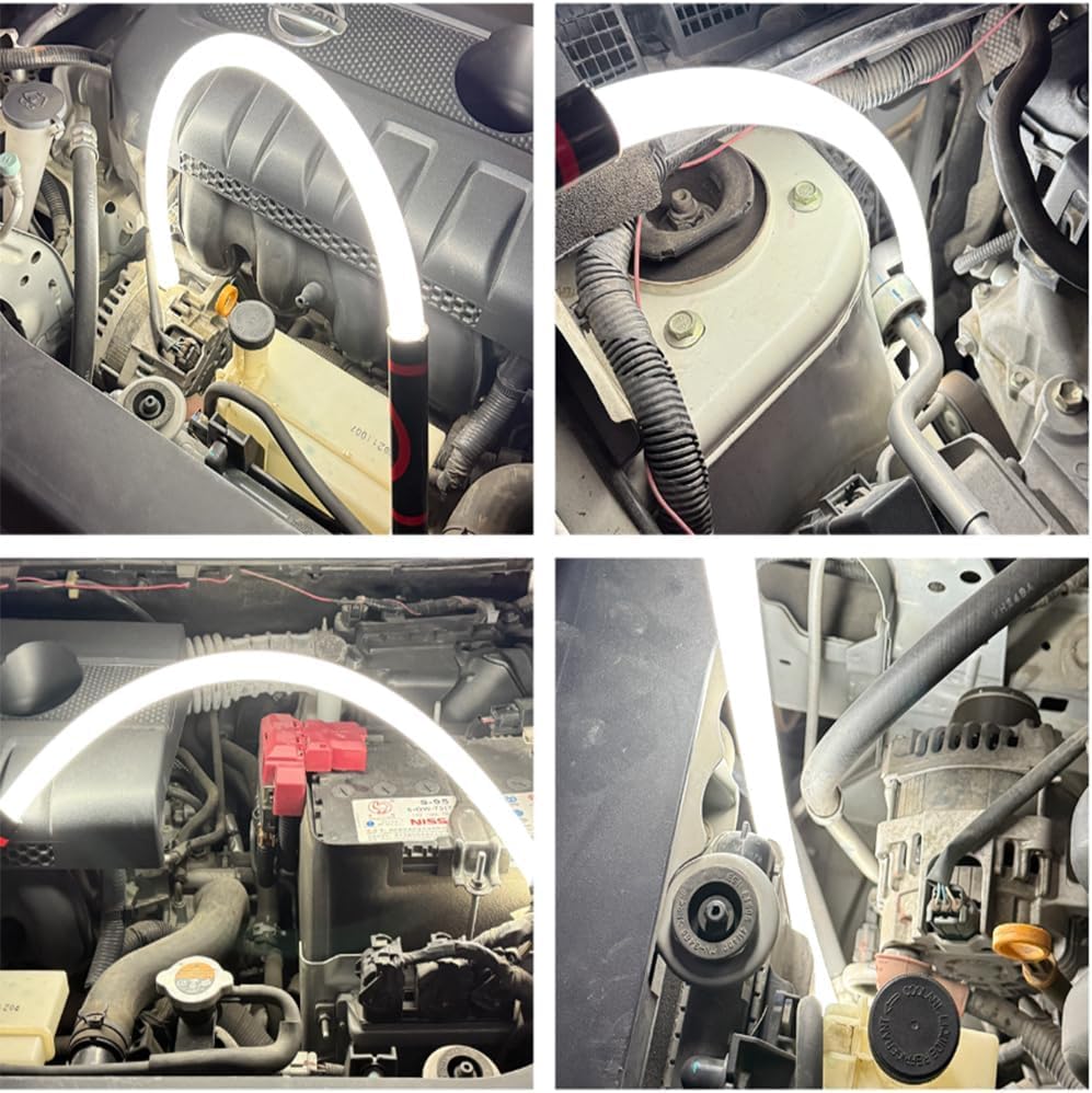 CREPE flexible light stick posicioning around pipes and racks for hands-free use