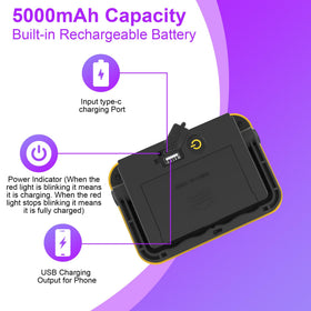 CREPOW 400nm UV light delivers vivid neon glow for fluorescence