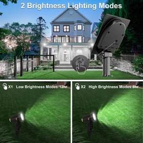 CREPOW solar panel and light unit delivering long-lasting dusk-to-dawn lighting.