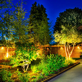 CREPOW warm white 3000K glow creates inviting exterior ambiance.