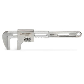 Crescent 11inch automotive wrench front view shows smooth jaws protecting delicate fittings.