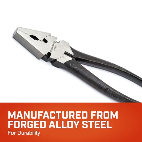 Crescent 8-inch Button Fence Pliers cutting edge for clean cuts