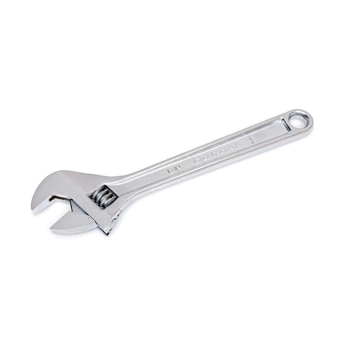 Crescent adjustable wrench with large knurl for precise adjustments