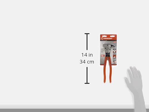 Crescent angled-head wire-cutting pliers for offset cuts.