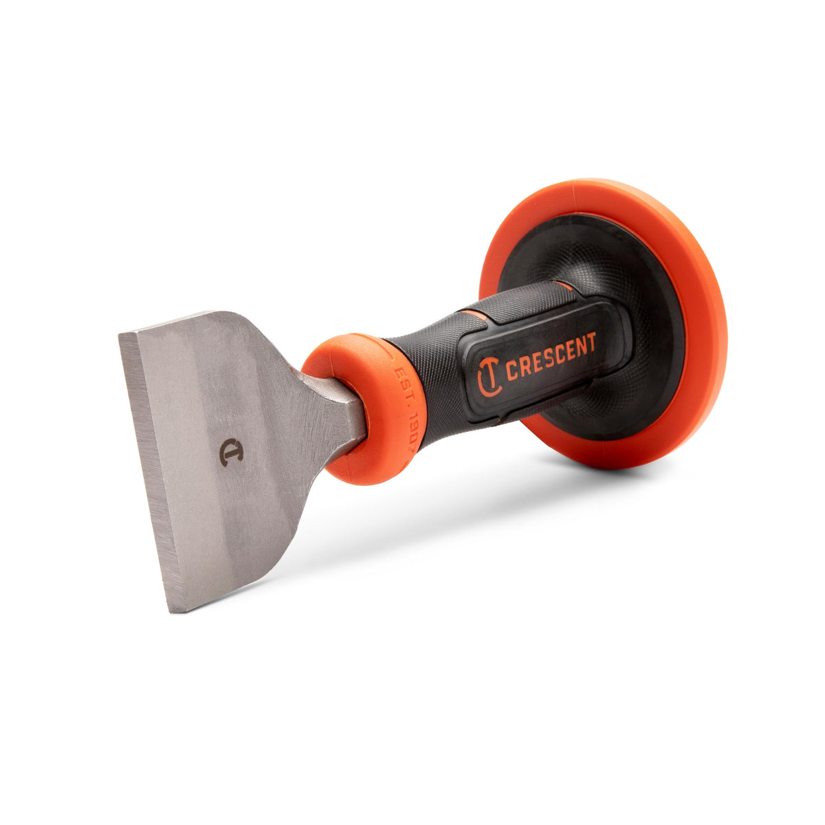 Crescent CBCH30H brick chisel guard in action with non-slip grip.