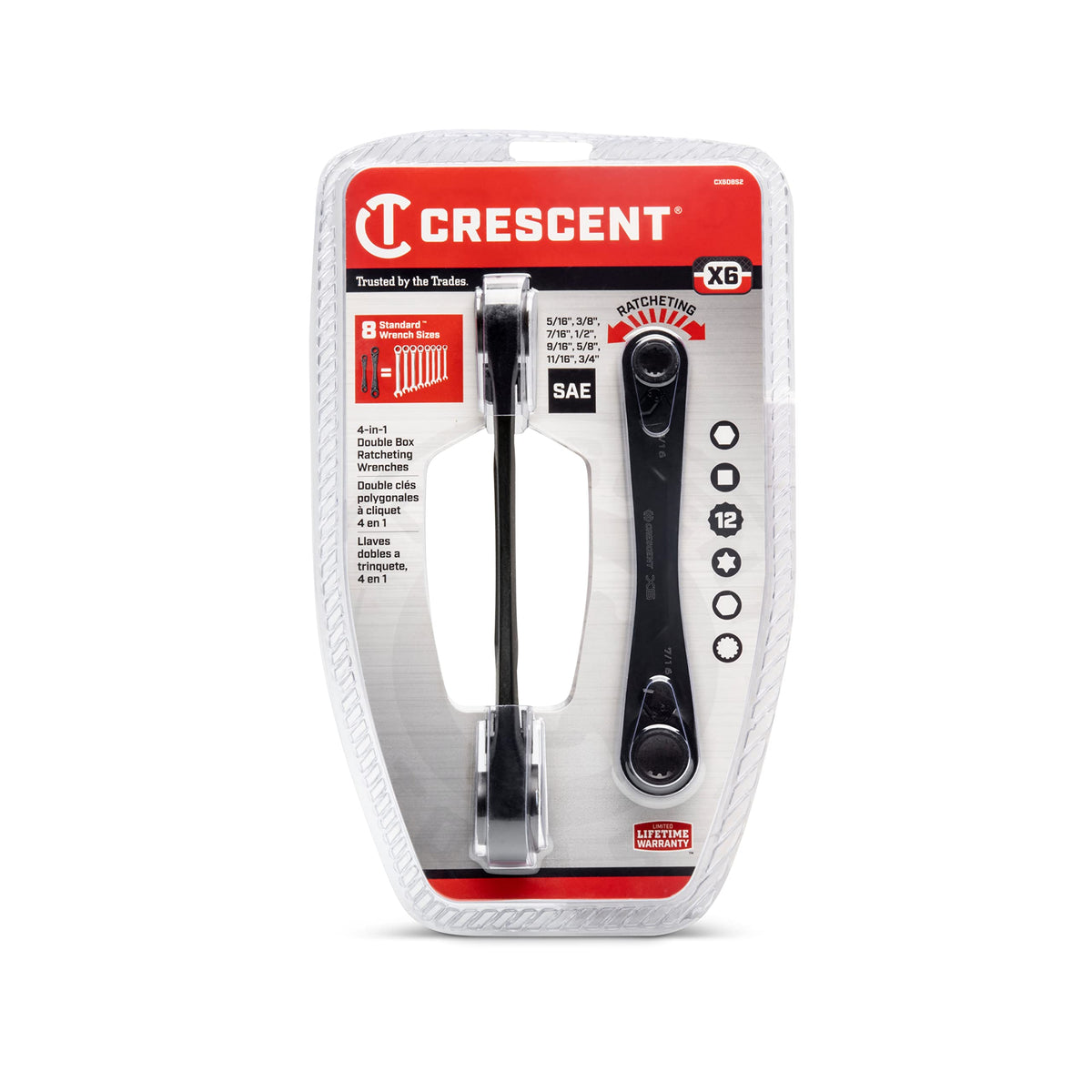 Crescent CX6DBS2 compact two-wrench set for versatile work