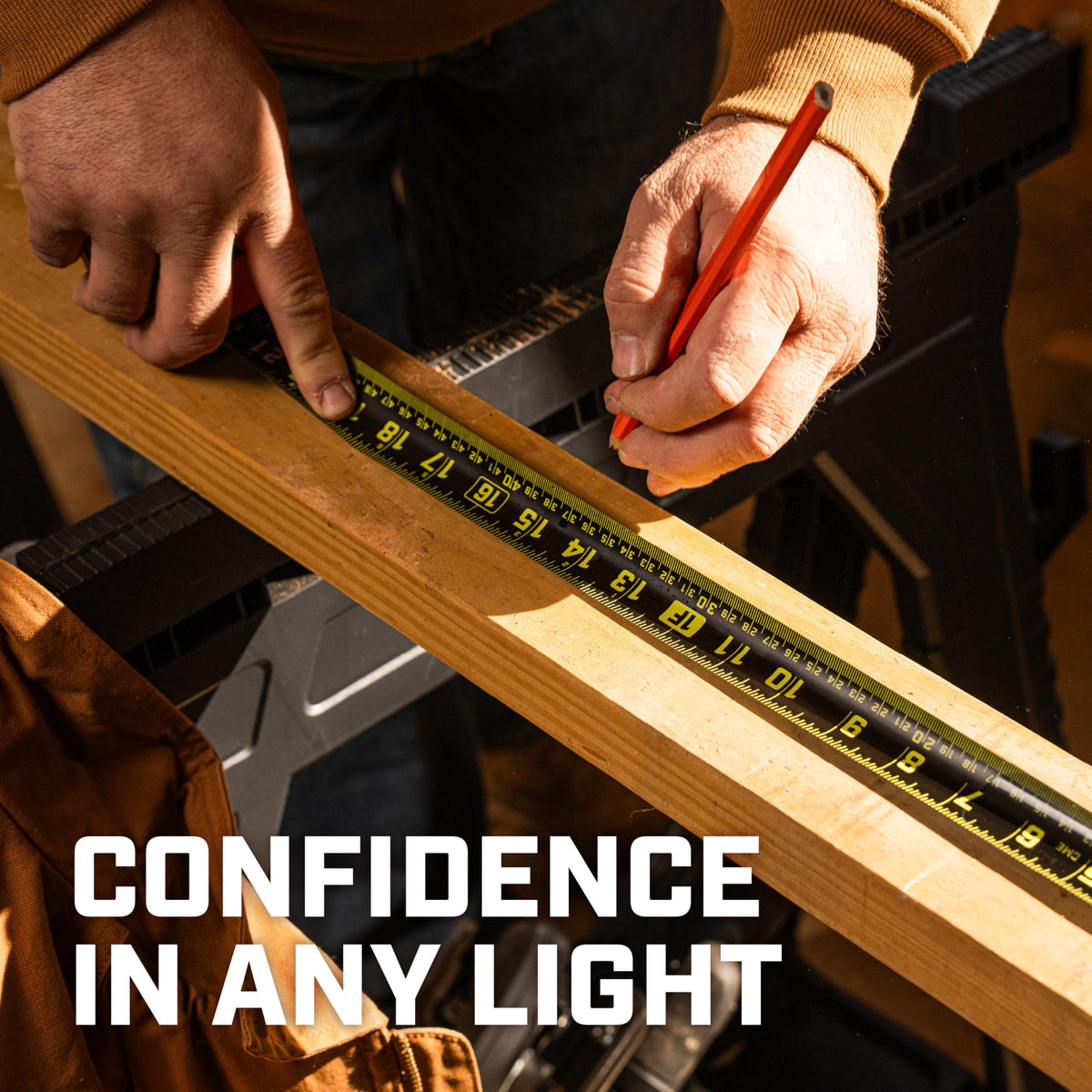 Crescent SHOCKFORCE drop-tested rugged case withstands tough job sites.