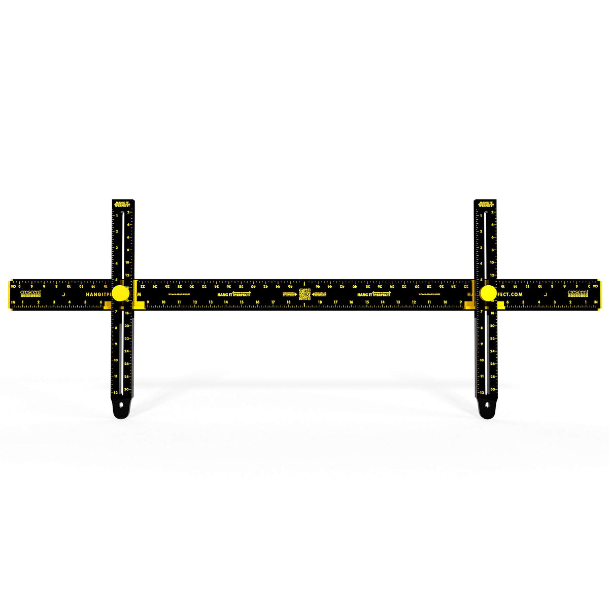 Crescent Hang It Perfect built-in ruler guides precise nail placement for clean, accurate hangs.