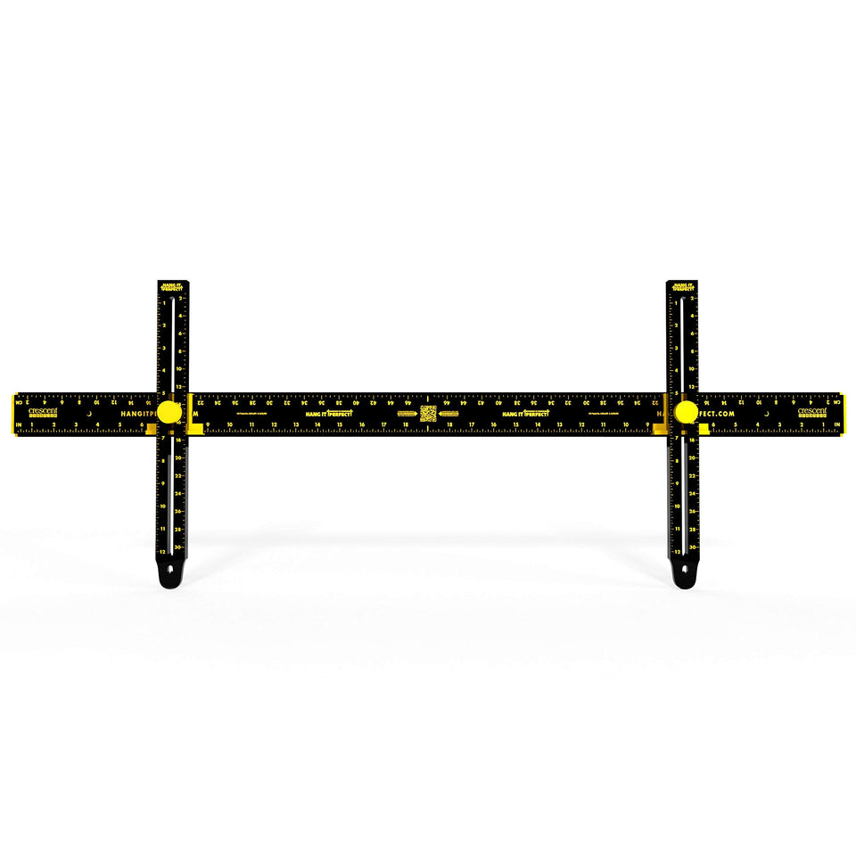 Crescent Hang It Perfect built-in ruler guides precise nail placement for clean, accurate hangs.