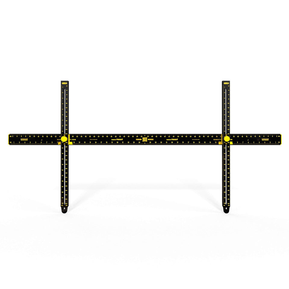 Crescent Hang It Perfect tool with built-in ruler and level for precise nail placement.