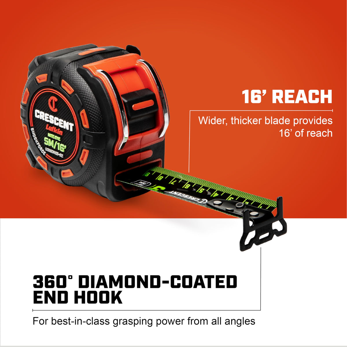 3X clear-coated blade resists wear on the first 6 inches for accuracy.