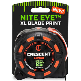 Crescent Lufkin ShockForce tape measure in case demonstrating durability for rough job sites