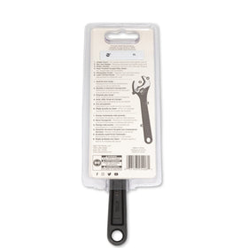 Crescent polished head and black oxide finish resist corrosion for lasting tool life