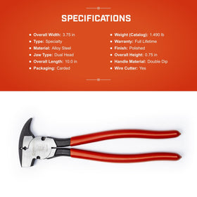 Crescent polished-head pliers delivering smooth, durable performance.