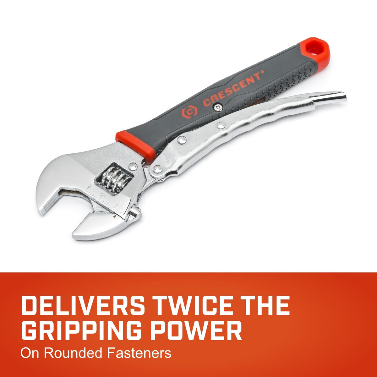 Crescent ACL10VS with quick-release lever for fast tool changes.