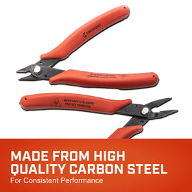 Crescent Shear Cutter Mini Pliers Set spring mechanism reduces fatigue during use