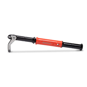 Crescent Sliding Joint 19" Nail Puller demonstrating deep nail extraction with minimal surface damage.