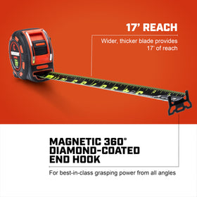 Crescent SHOCKFORCE flat STABLEWING blade improves measurement stability.
