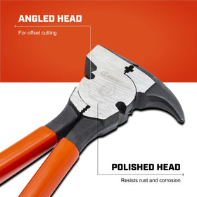 Crescent staple-puller tool designed for quick staple removal.