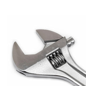 Crescent wrench chrome finish resists rust and wear