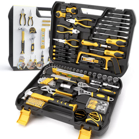 CRESOLVIA 199-piece tool kit case organized for quick access during home repairs