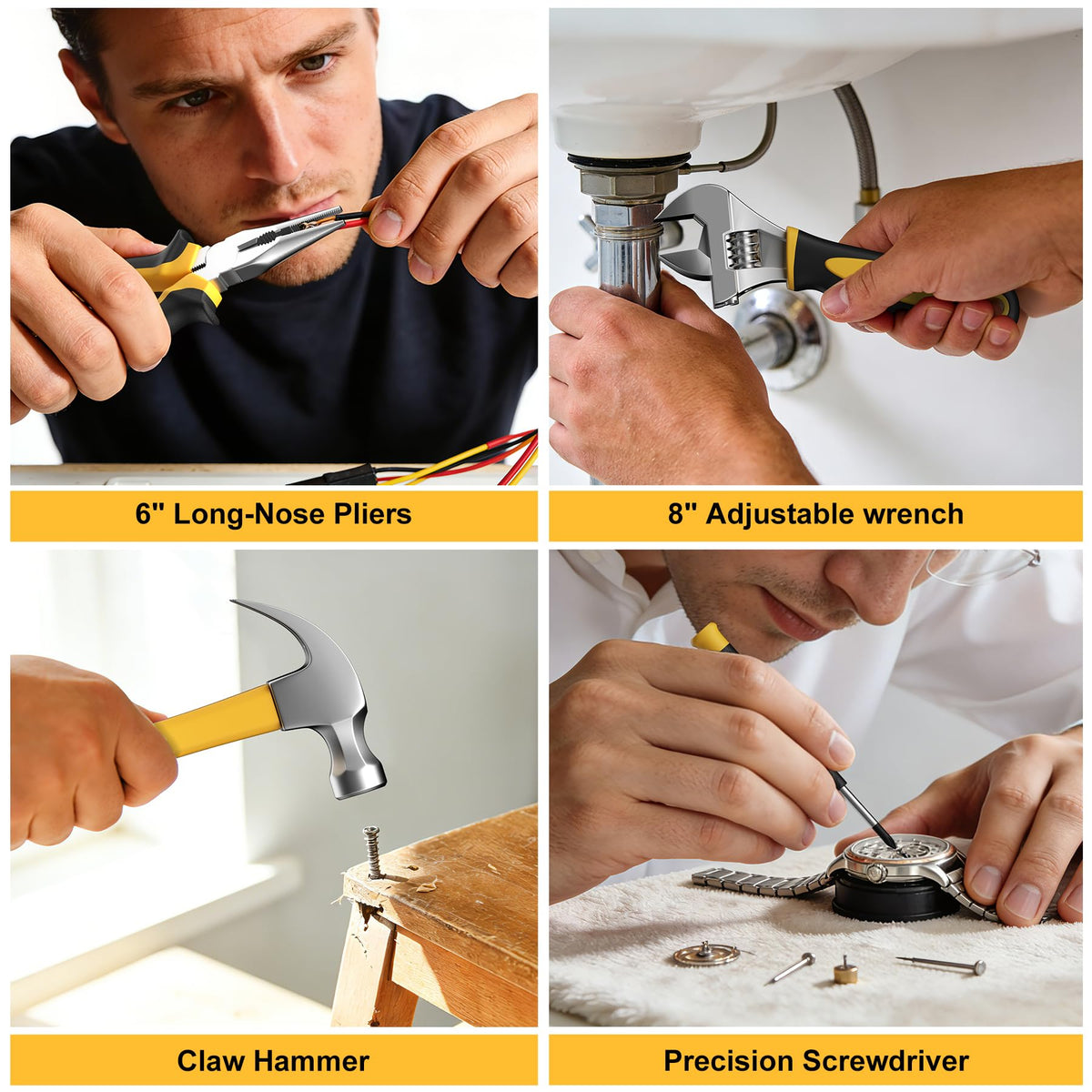 CRESOLVIA 40-piece screwdriver bits included for quick bit changes.