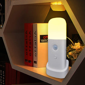 CREWEEL motion sensor night light base provides hands-free hallway illumination