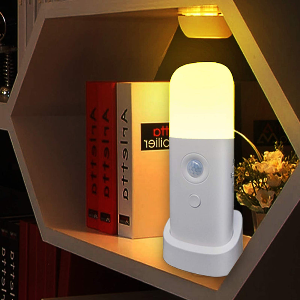 CREWEEL motion sensor night light base provides hands-free hallway illumination