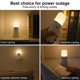 CREWEEL portable night light with wall-mount option for flexible placement