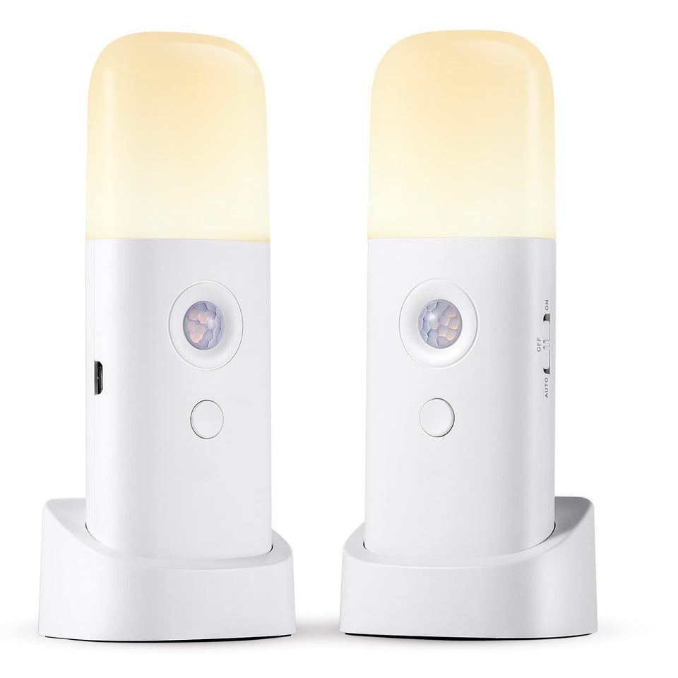 CREWEEL 2-pack night light full view for safe, hands-free illumination.