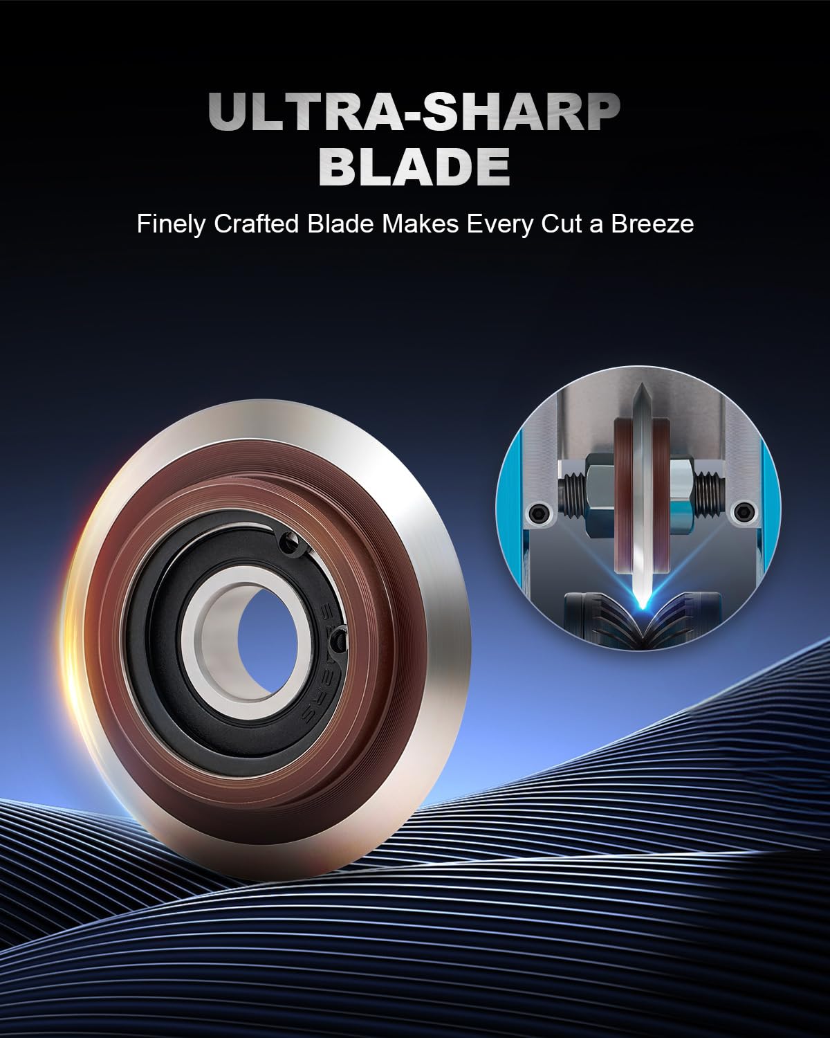 CREWORKS replacement blade 2.5-inch outer blade for fast wire processing.