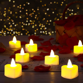 Cridoz heart-shaped LED candles glow softly for intimate gatherings