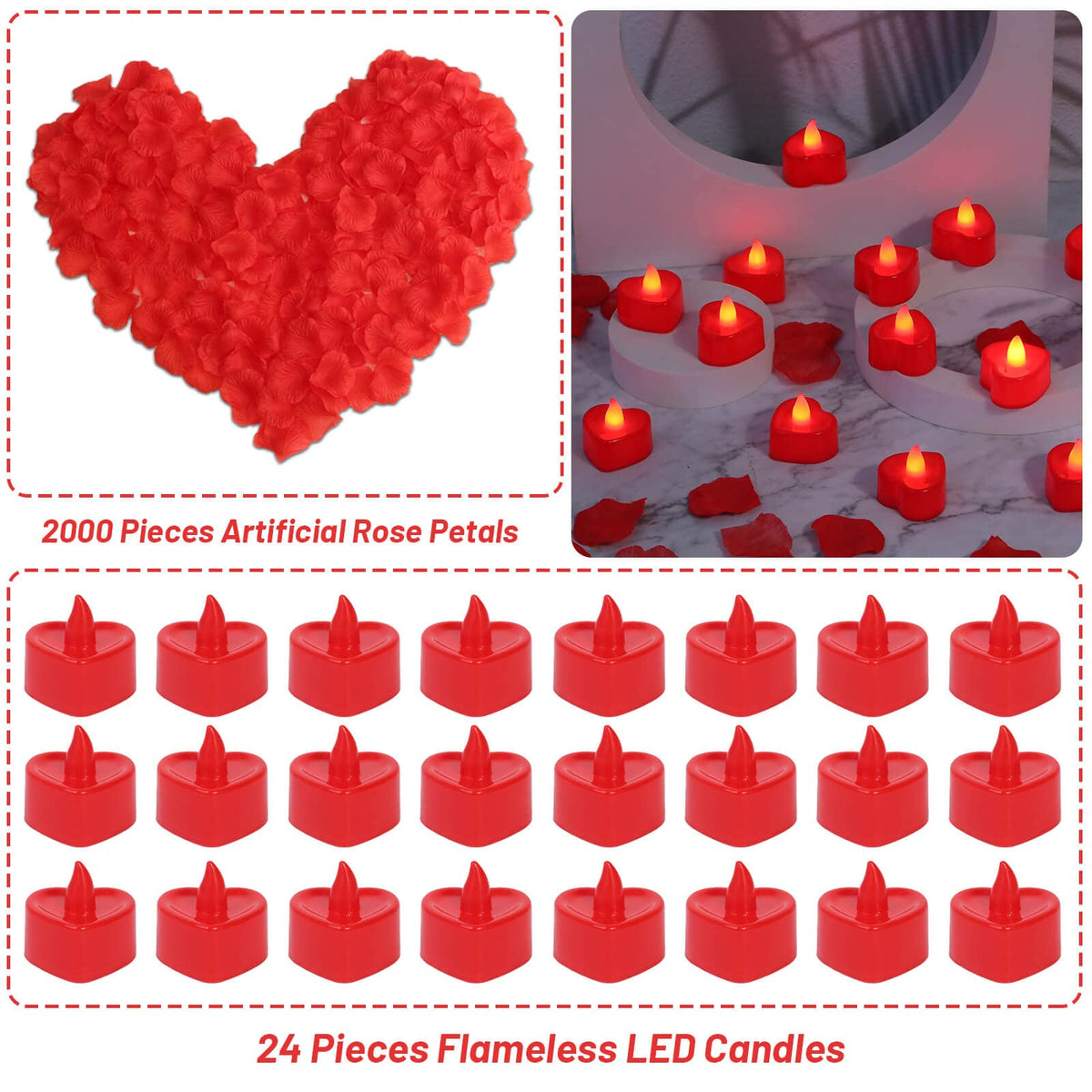 Cridoz rose petals wedding decor—silk petals ideal for aisles.