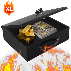 Crinwaki fireproof document box scratch resistant coating resists daily wear.