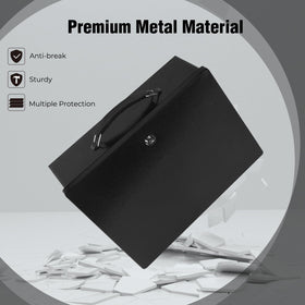 Crinwaki fireproof document box with key lock ensures secure access.
