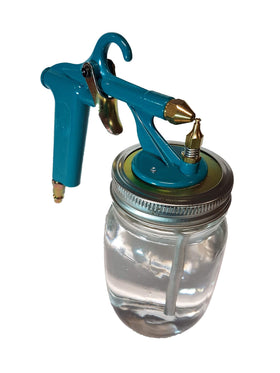 Critter Spray 22032 118SG with mason jar paint container for seamless refills.