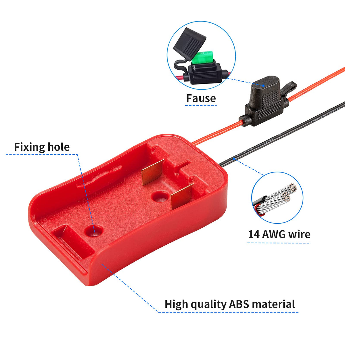 Crivnhar fuse-protected connector guards batteries and devices
