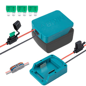 Crivnhar power-wheels adapter with battery-assembly showing secure connection
