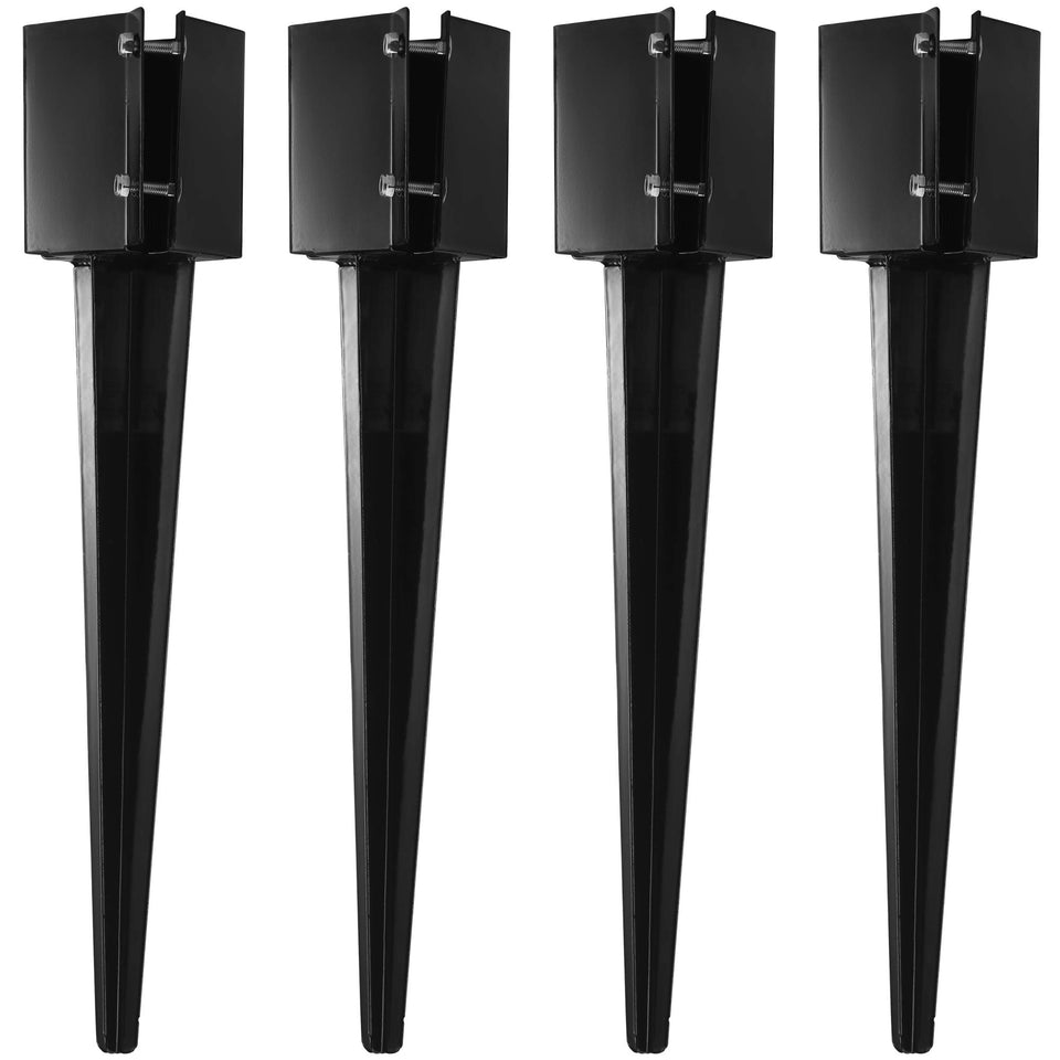 CRIZTA 36-inch post anchor securing a mailbox post with no-dig install
