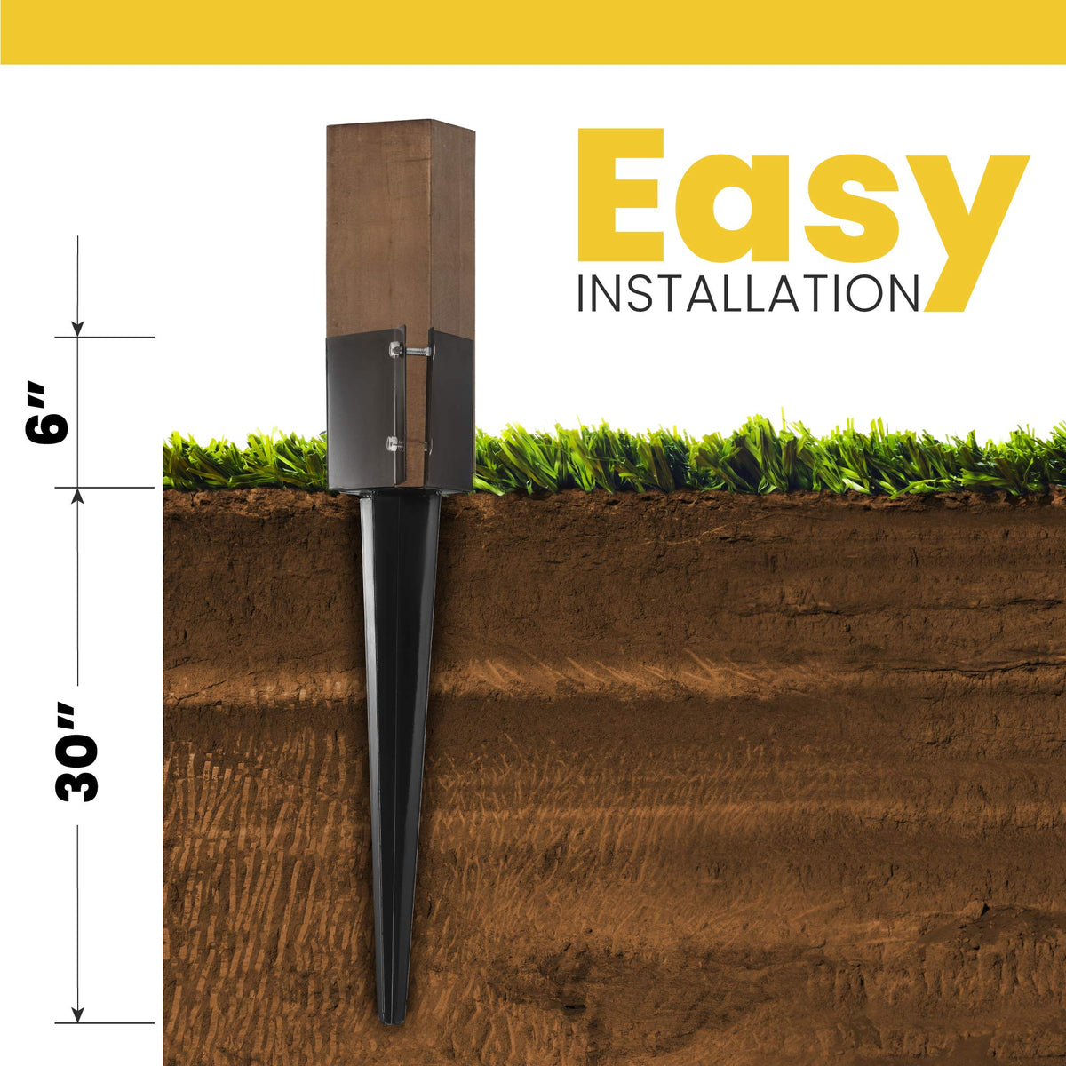 CRIZTA no-dig ground spike speeds up wooden post setup