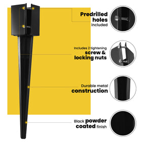 CRIZTA powder-coated post anchor resists weathering and decay