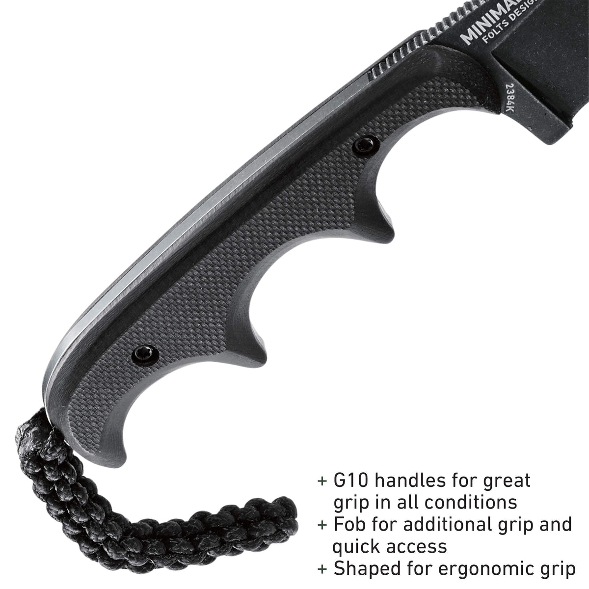 CRKT Folts Utility Knife with G10 handle offers secure grip during field chores.