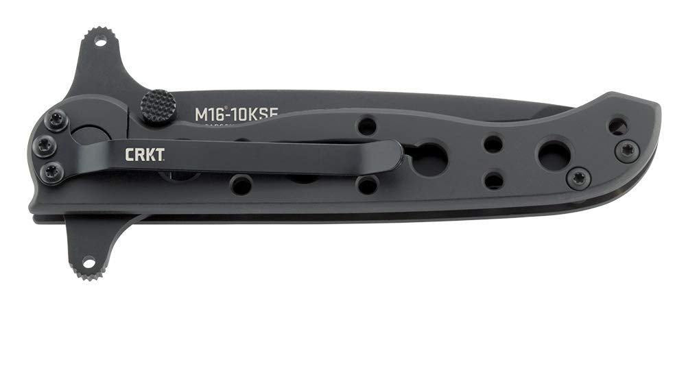 CRKT M16-10KSF serrated edge cuts fibrous materials with ease