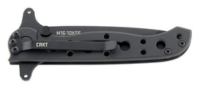 CRKT M16-10KSF serrated edge cuts fibrous materials with ease