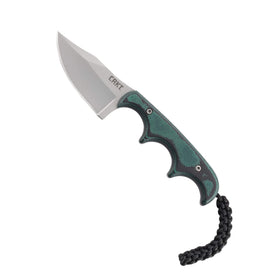 CRKT Minimalist Bowie blade close-up showing a sharp edge for quick cuts.